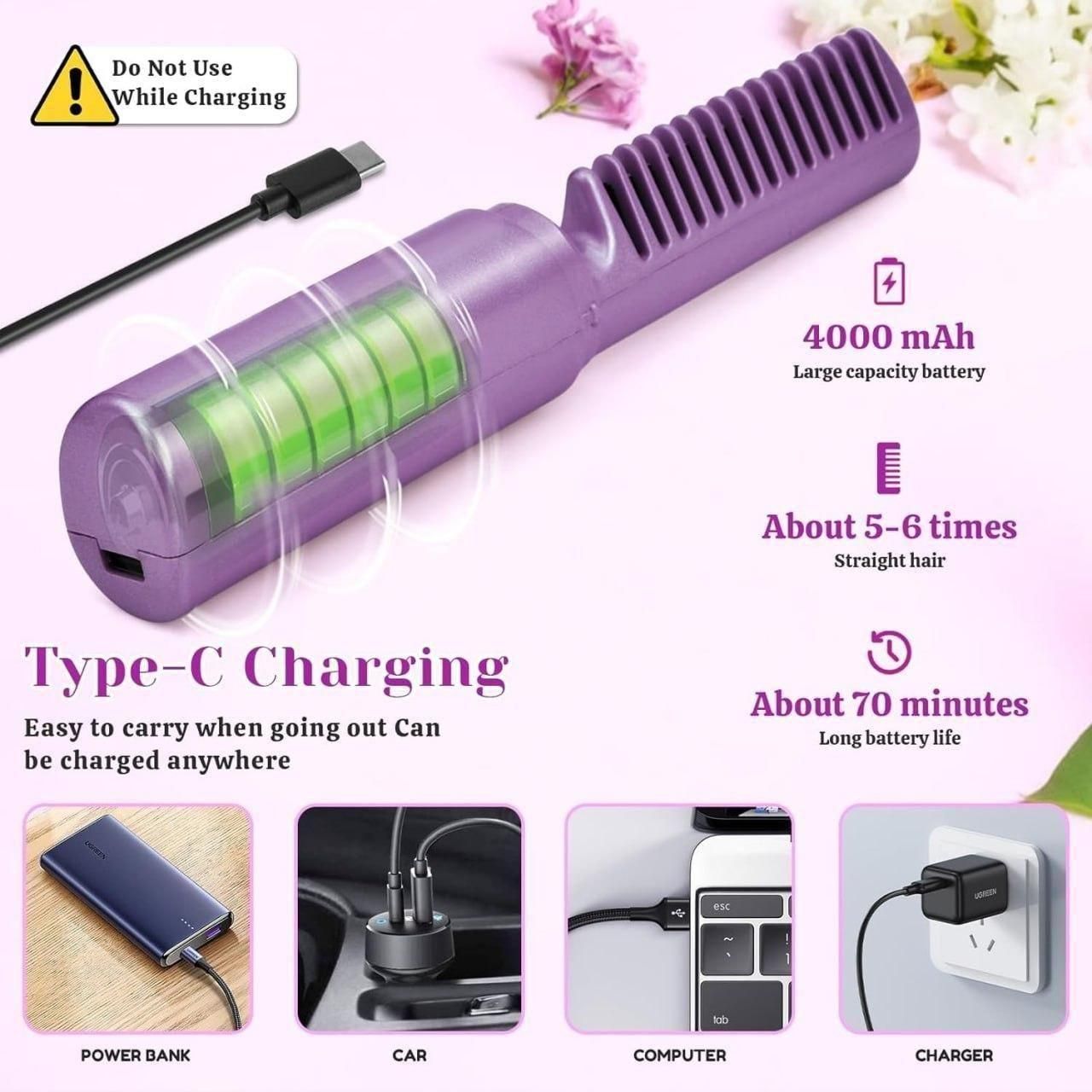 SleekComb - Adjustable Hair Straightener